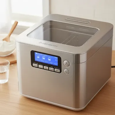 Zojirushi Virtuoso Plus bread maker with its distinctive horizontal loaf and control panel.